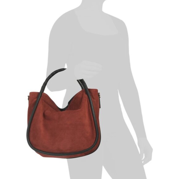 Elegant Rust Brown Satchel Bag - NWT - Picture 2 of 4